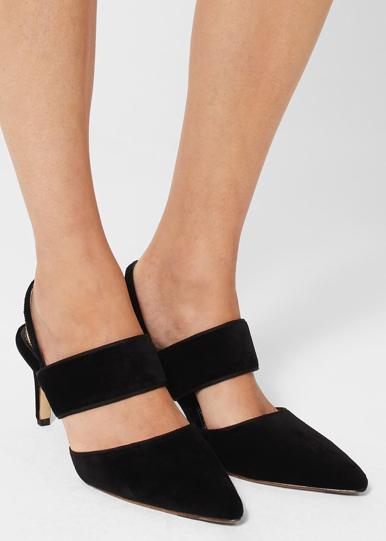 Caitlin Slingback, Black, hi-res