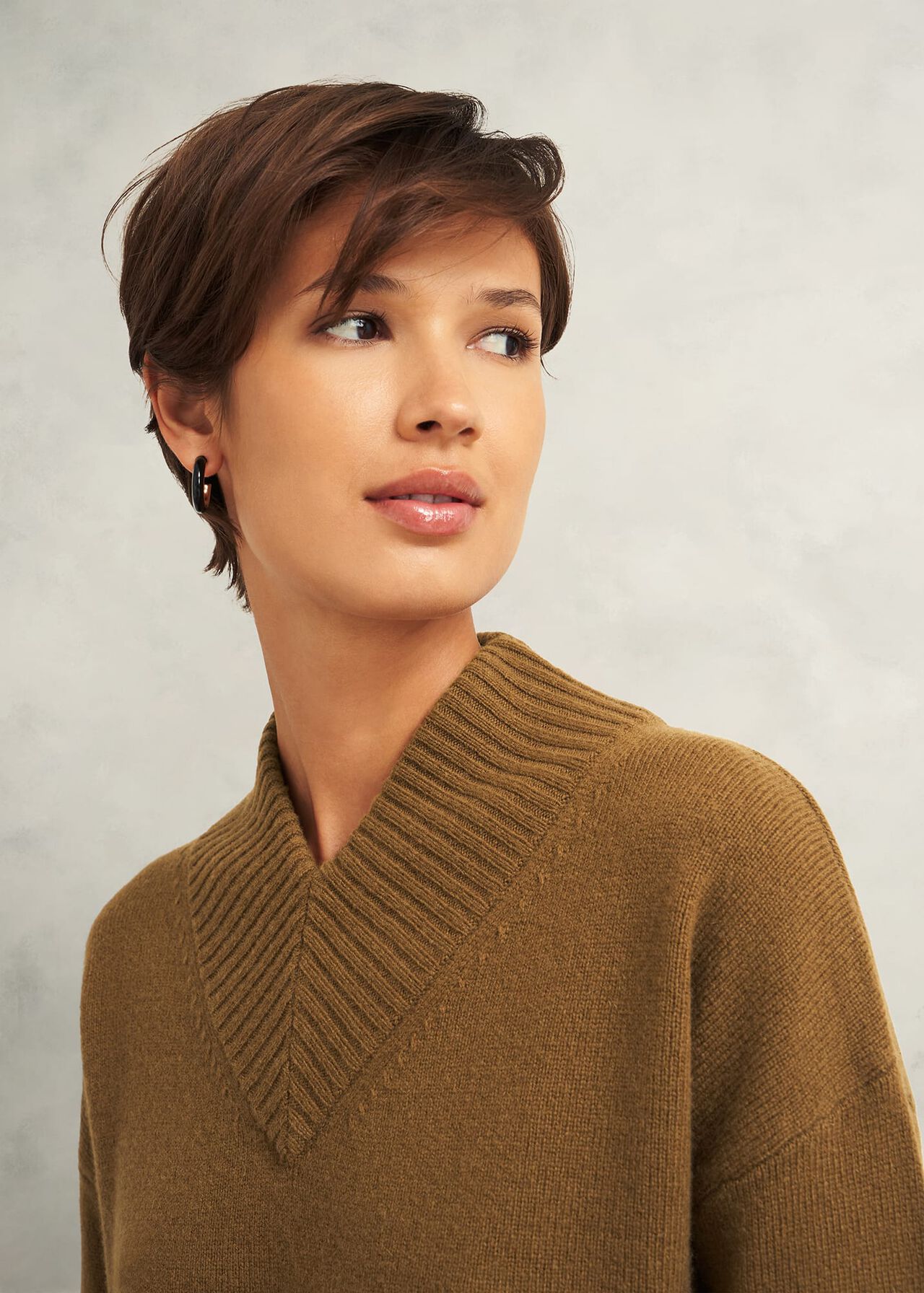 Becky Wool Blend Sweater, Toffee, hi-res