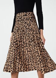 Harlie Knitted Dress, Black Camel, hi-res