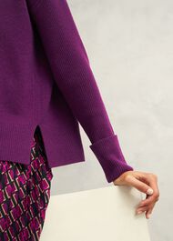 Darla Jumper With Cashmere, Vibrant Purple, hi-res