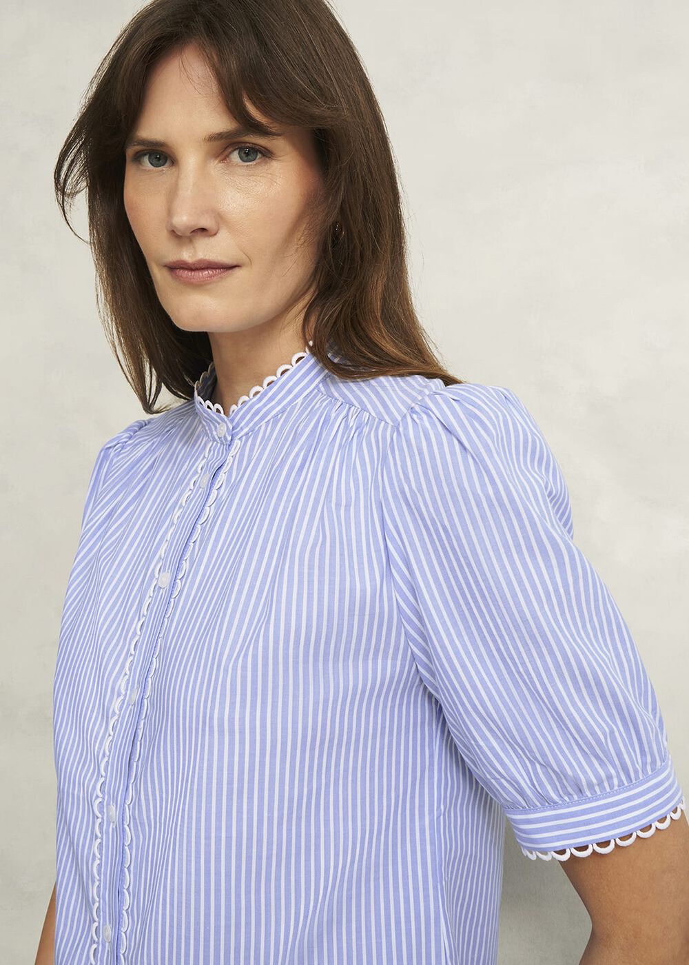 Charley Blouse, Blue Ivory, hi-res