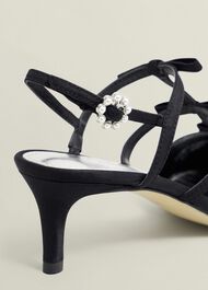 Gosford Satin Heels, Black, hi-res