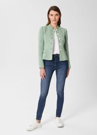 Farren Tweed Jacket, Green, hi-res
