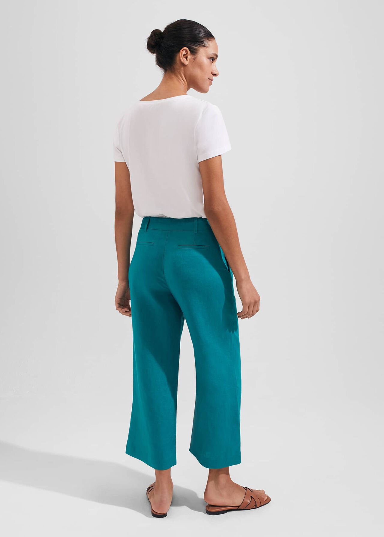 Jacqui Crop Pants, Lagoon Green, hi-res