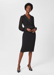 Fridah Tux Dress, Black, hi-res