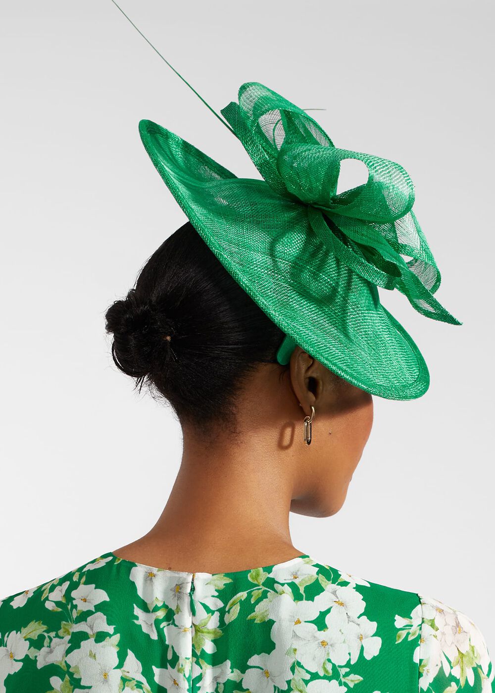 Chloe Fascinator, Cilantro Green, hi-res