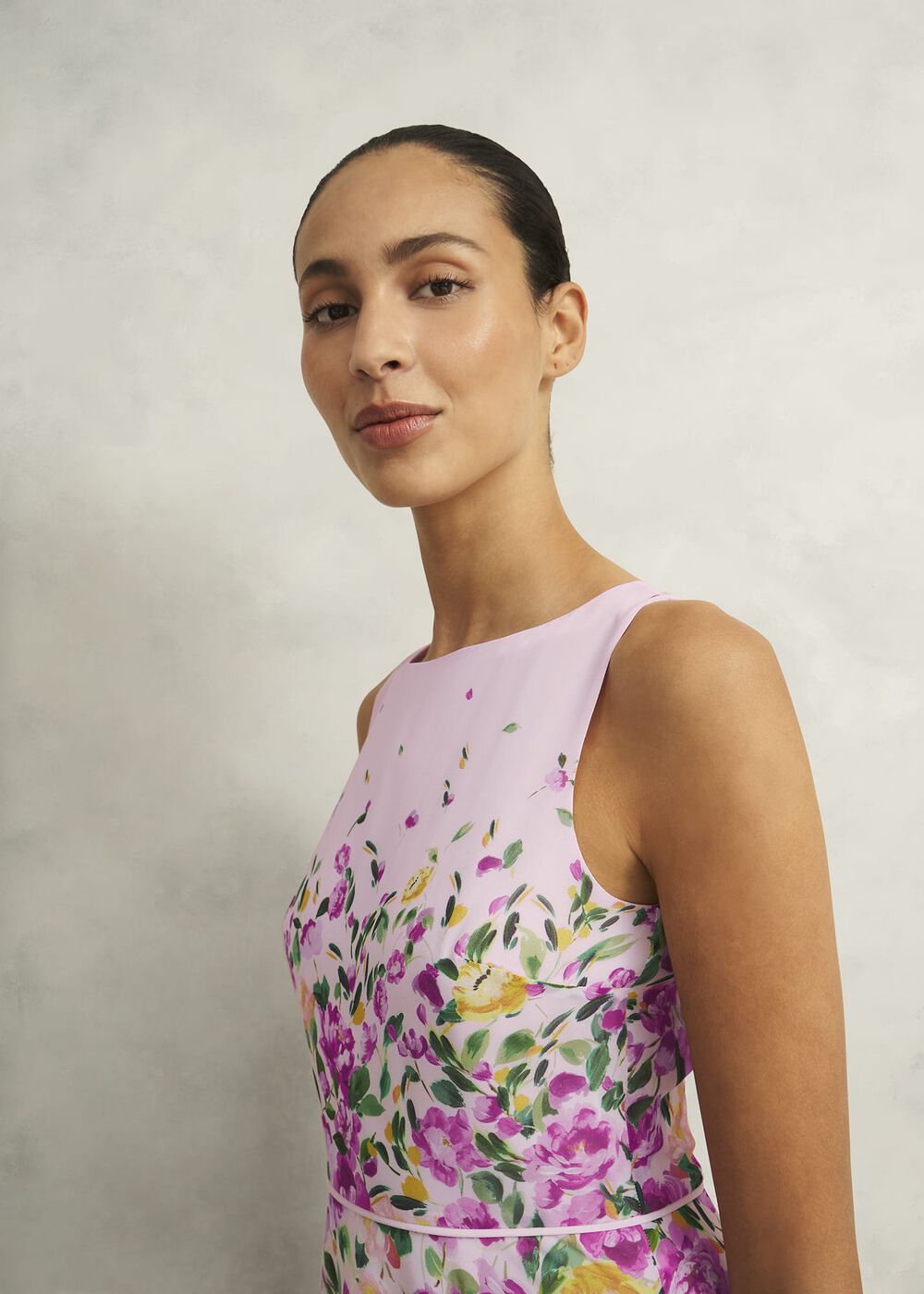 Carly Dress, Pale Pink Multi, hi-res