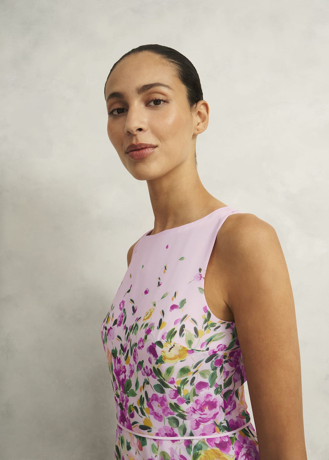 Carly Dress, Pale Pink Multi, hi-res
