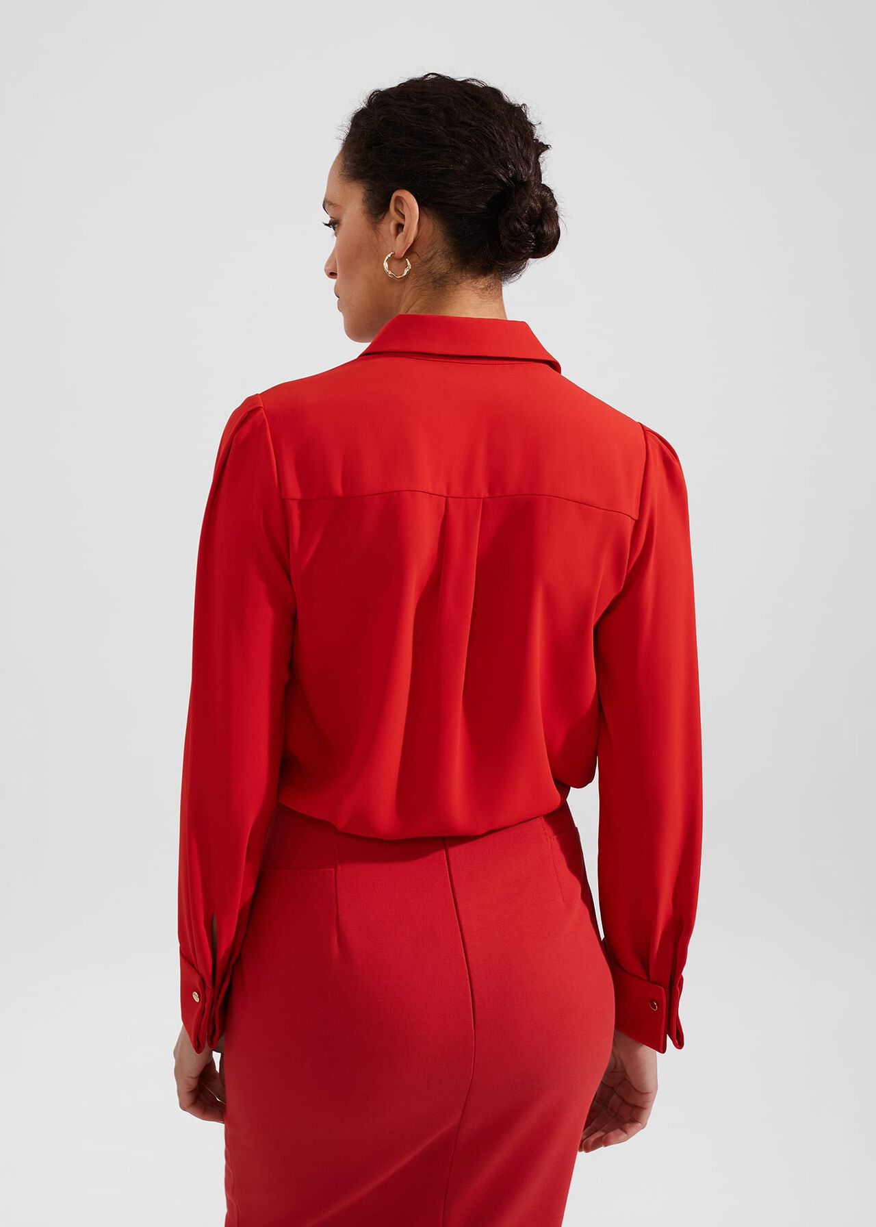 Verity Blouse, Red, hi-res