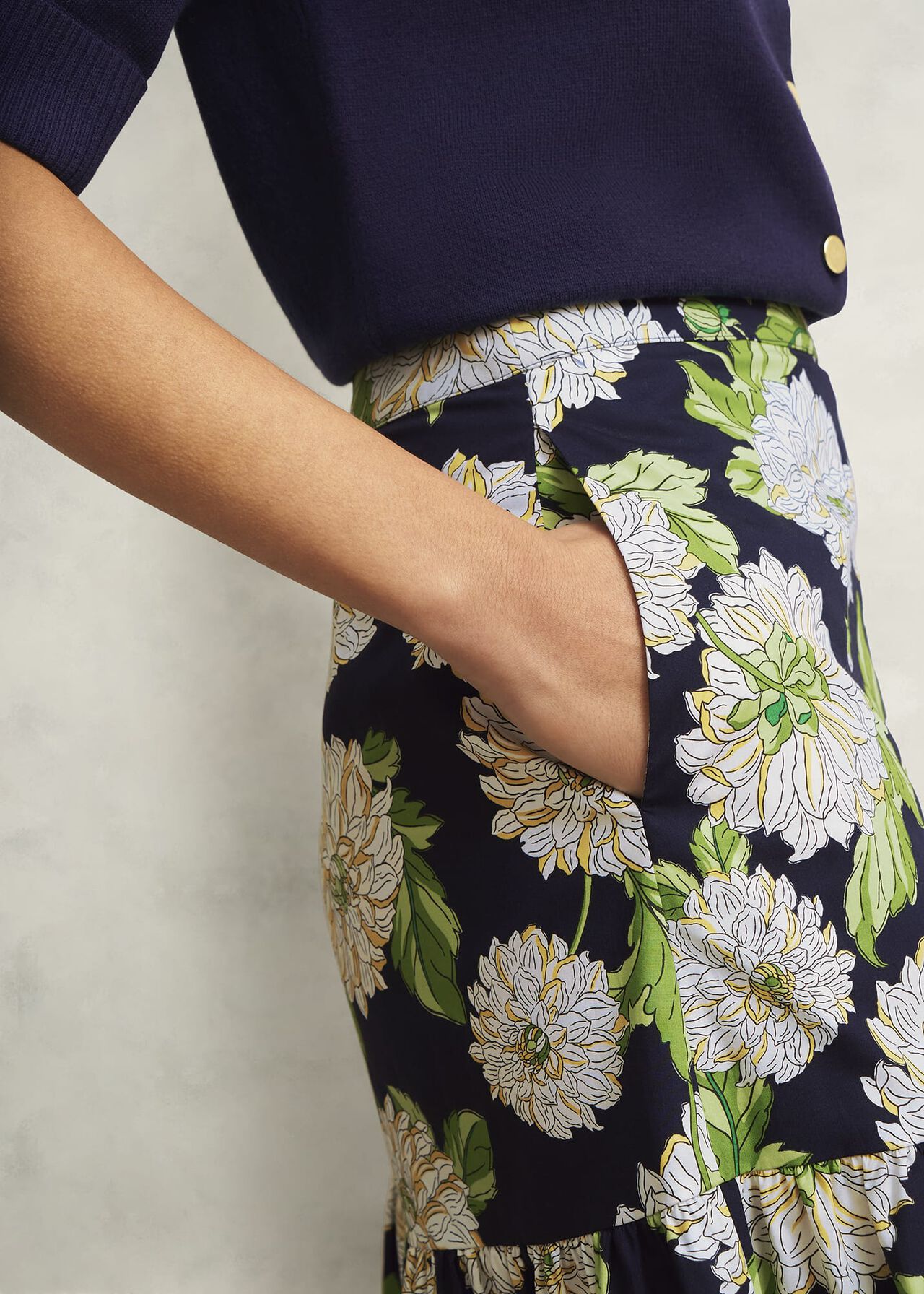 Dorothea Skirt, Navy Multi, hi-res
