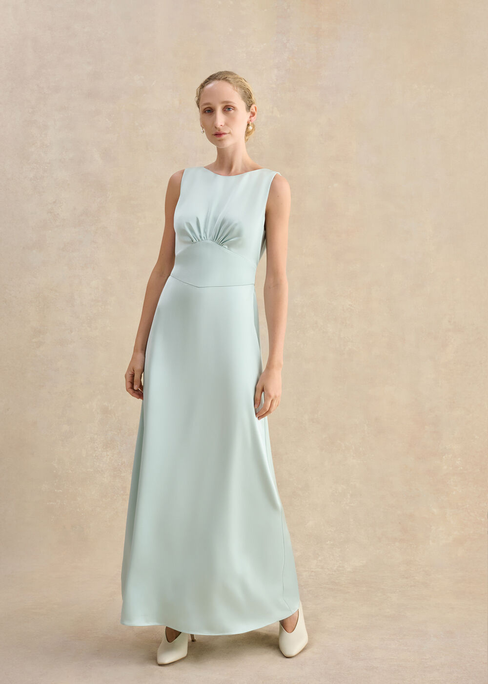 off shoulder dress linen Lemaire Off Shoulder Dress in jersey