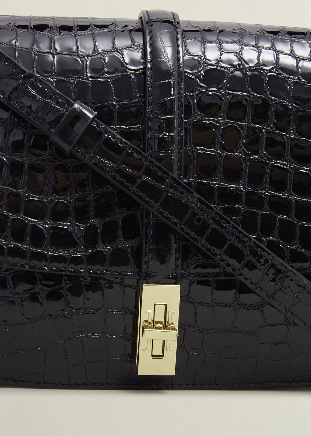 Larissa Leather Crossbody Bag, Black, hi-res