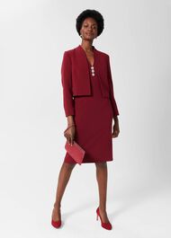 Isla Shift Dress, Rich Burgundy, hi-res