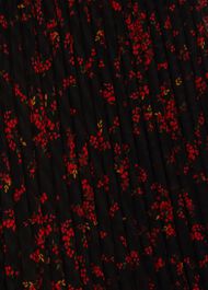 Losie Midi Pleated Skirt, Black Multi, hi-res
