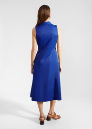 Cathleen Dress With Cotton, Lapis Blue, hi-res