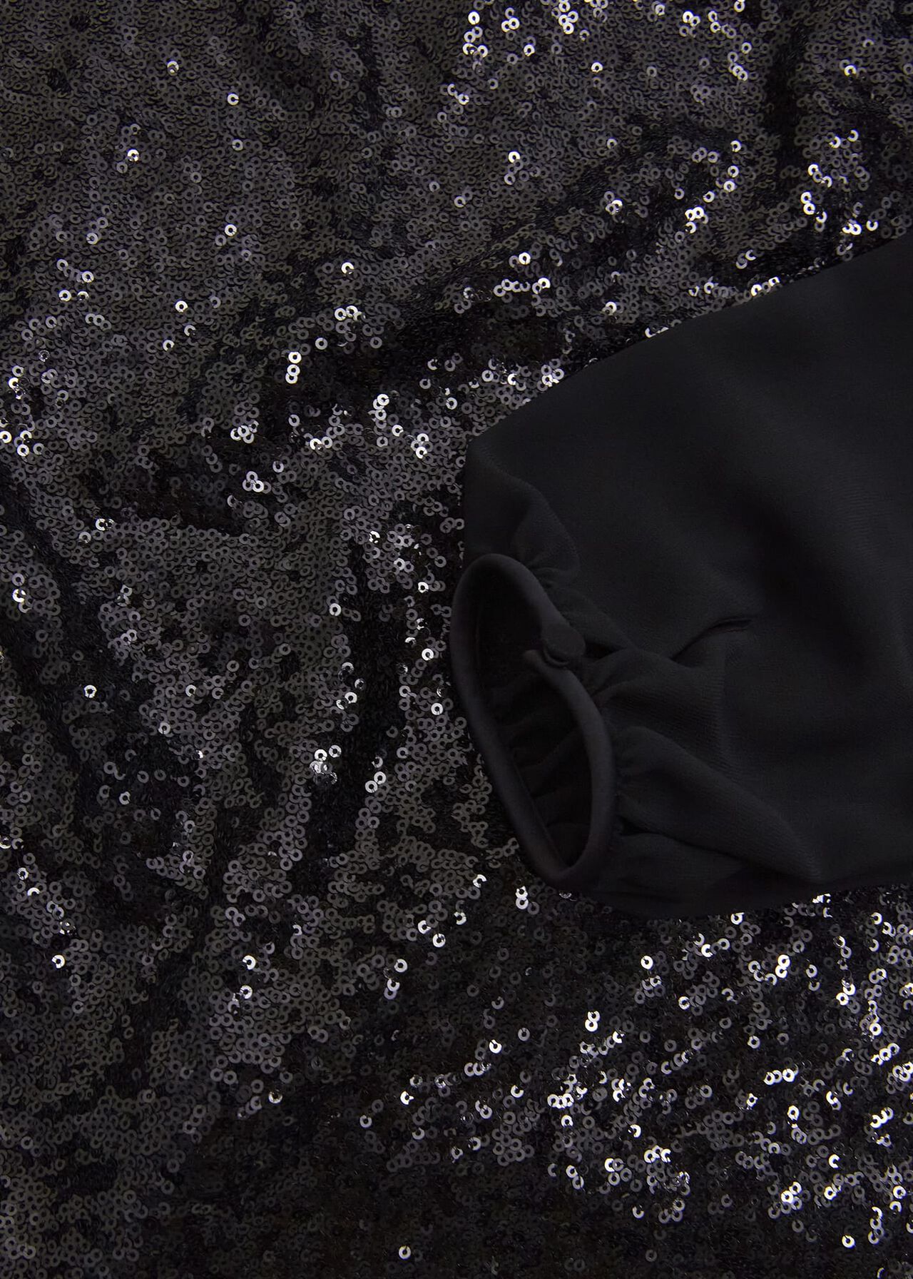 Zariah Sequin Top, Black, hi-res