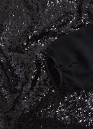 Zariah Sequin Top, Black, hi-res