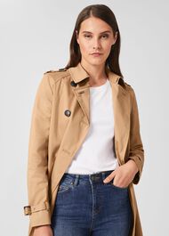 Finley Water Resistant Trench Coat, Fawn Beige, hi-res