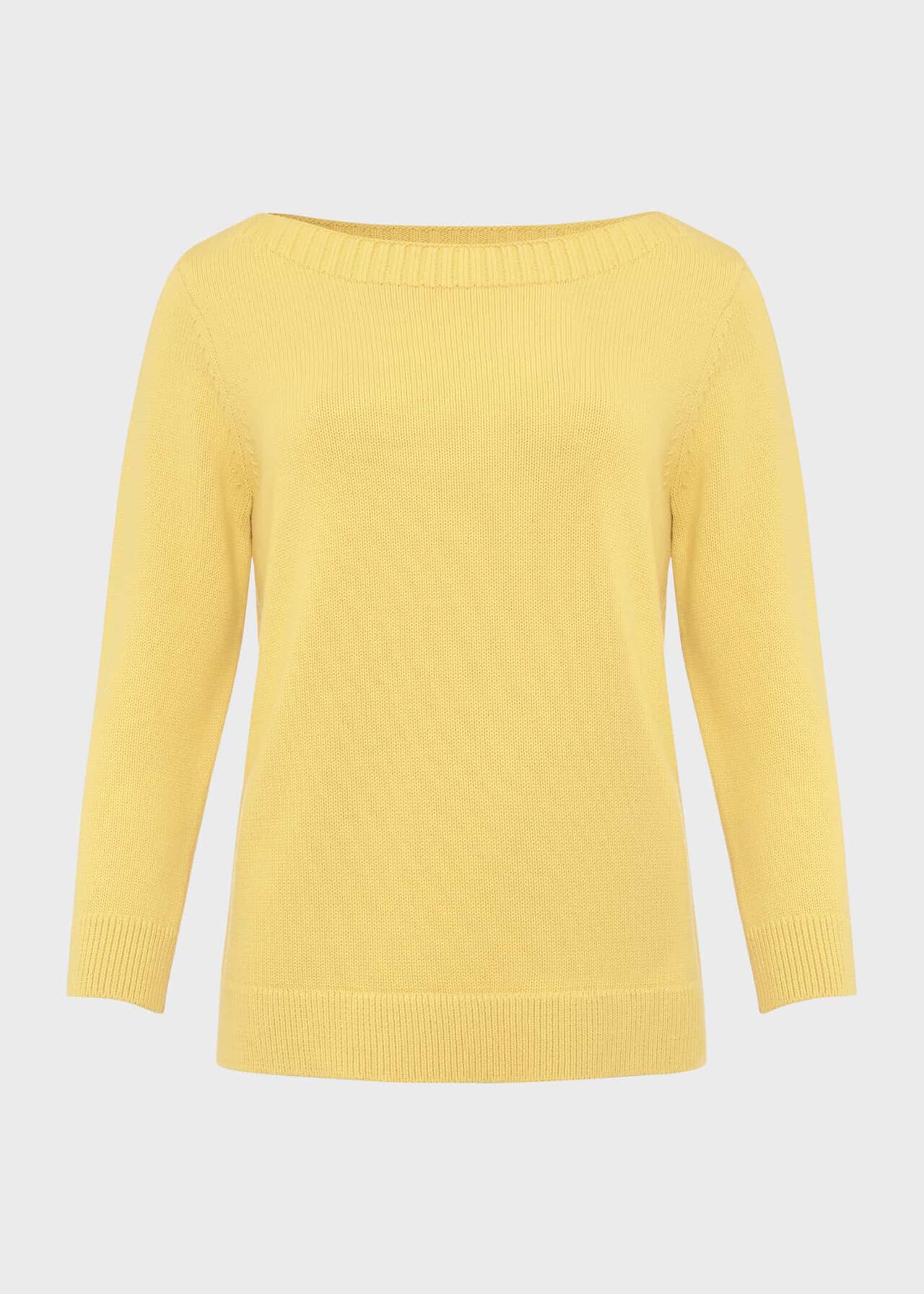 June Cotton Sweater, Corn Yellow, hi-res
