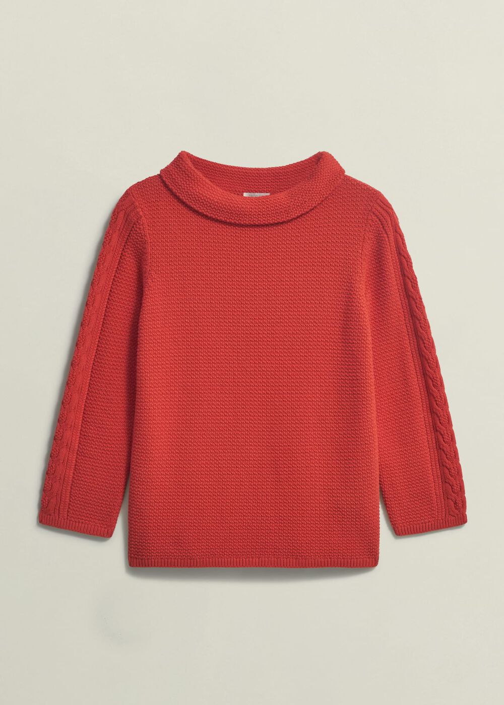 Camilla Cotton Jumper, Scarlet Red, hi-res