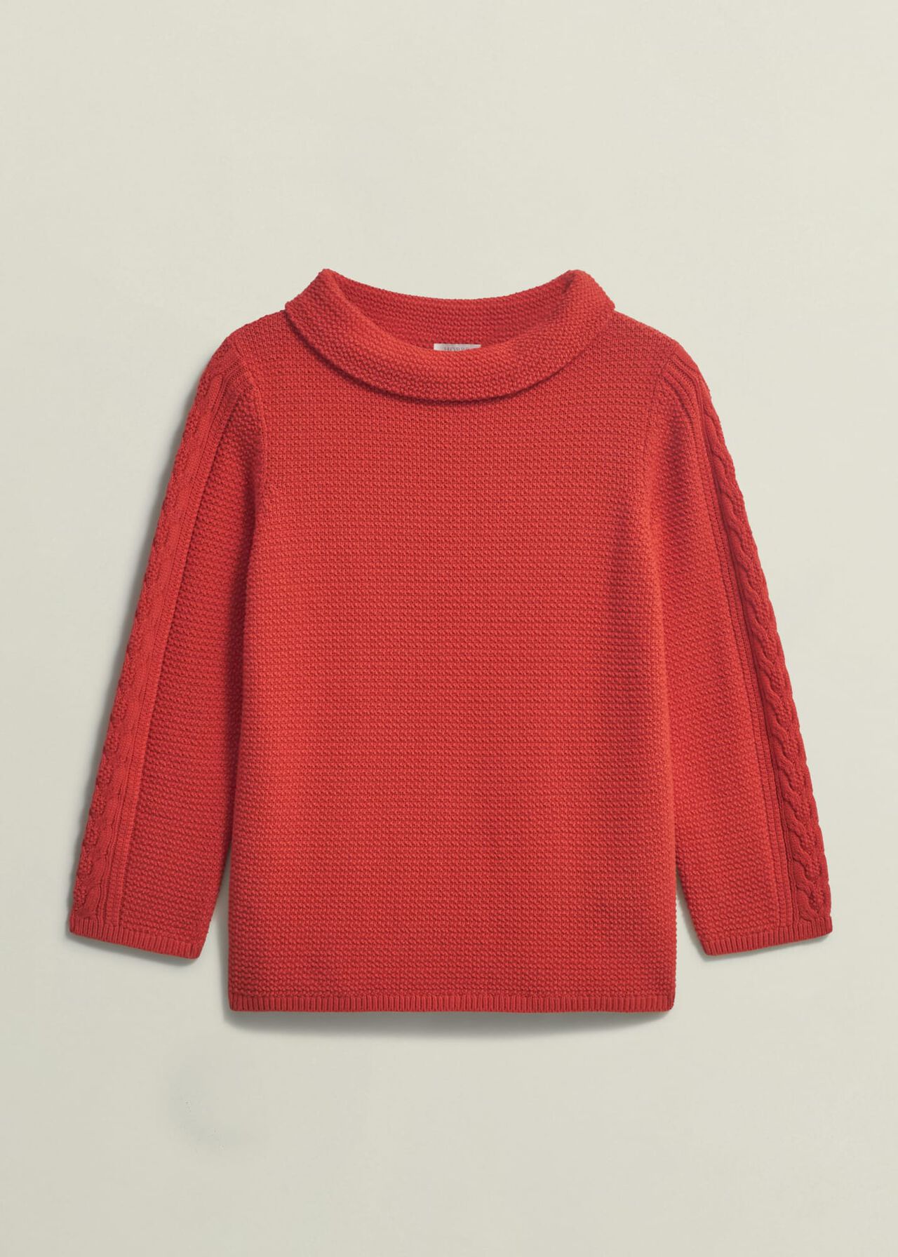 Camilla Cotton Jumper, Scarlet Red, hi-res