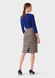 Daisy Double Fronted Top, Cobalt, hi-res