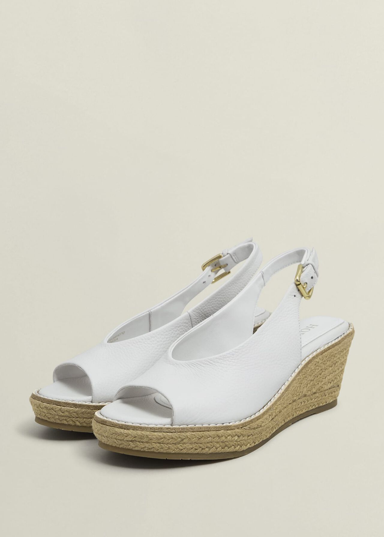 Kali Leather Espadrilles, Ivory, hi-res