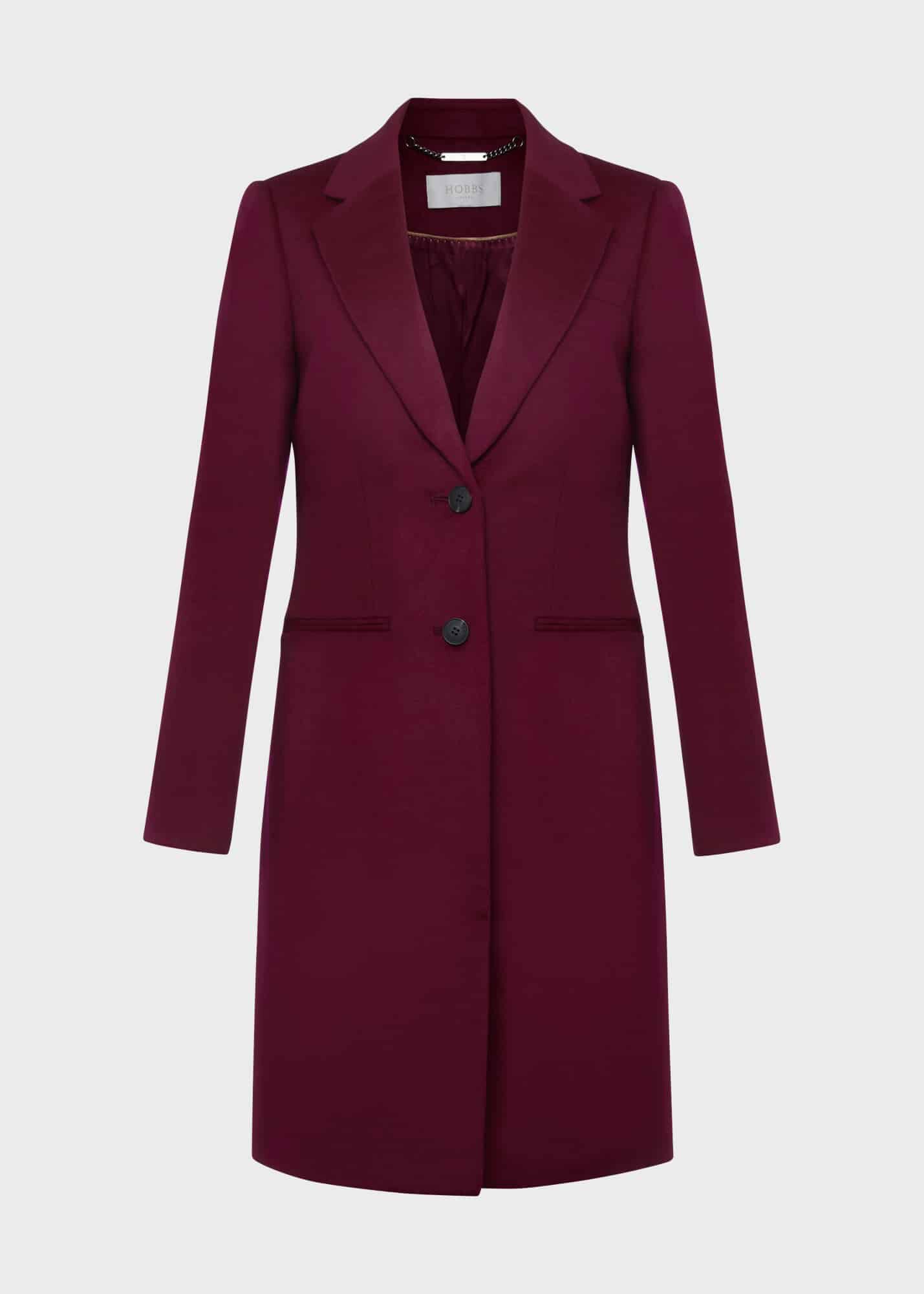 Plum wool coat outlet