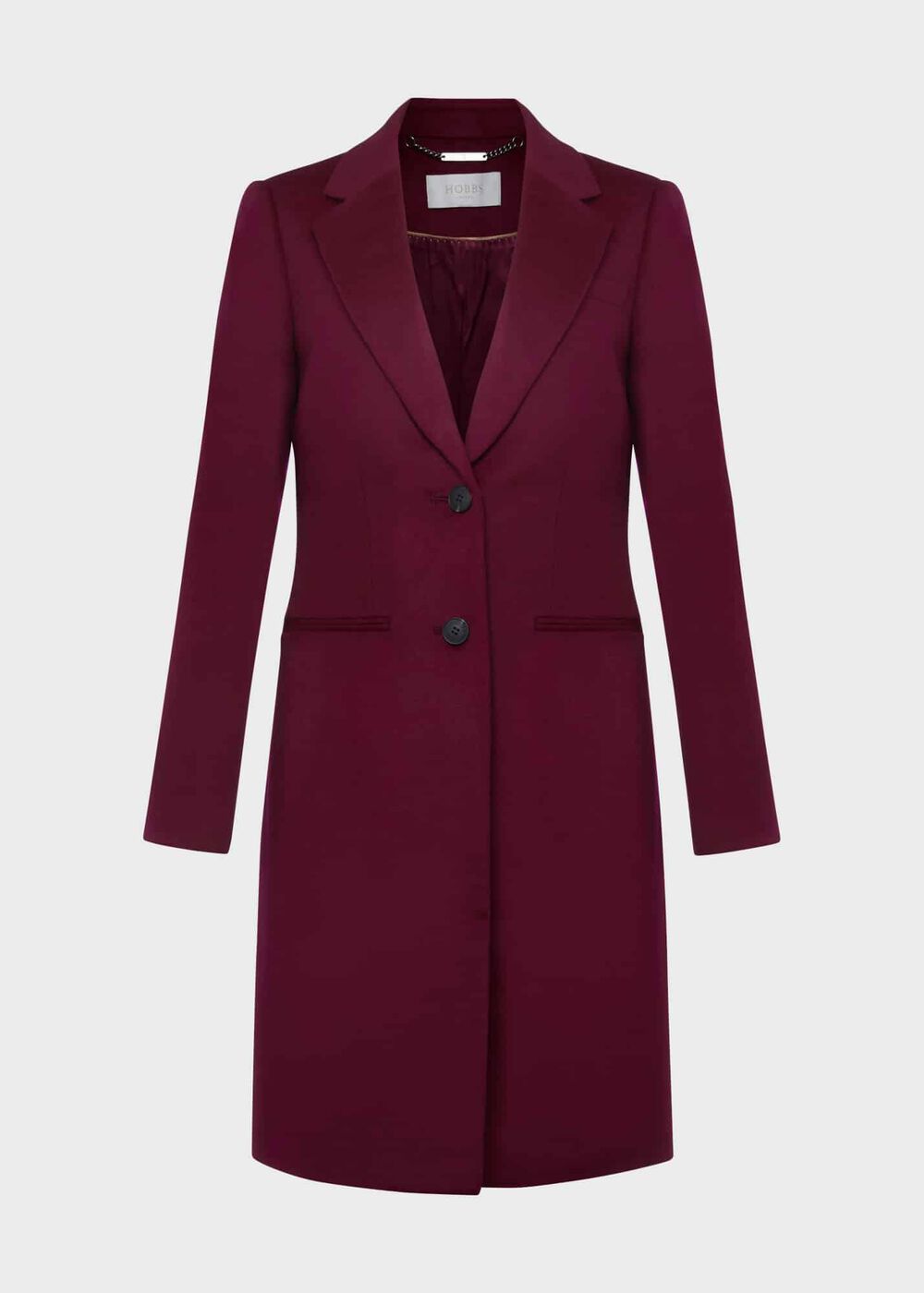 Tilda Wool Coat, Warm Plum, hi-res