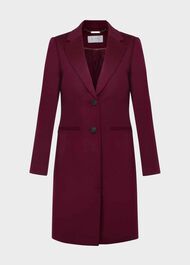 Tilda Wool Coat, Warm Plum, hi-res