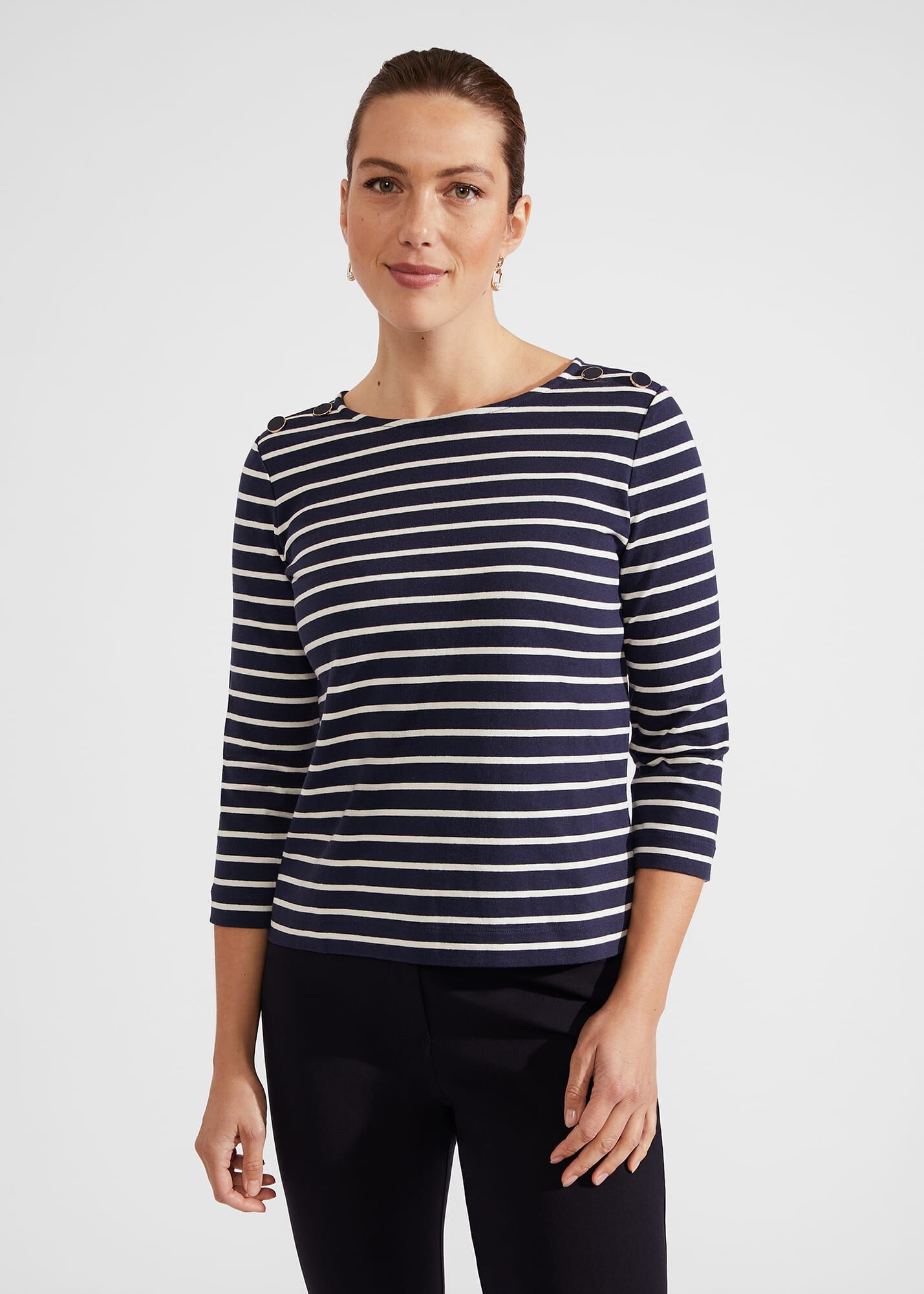 ホブズ HOBBS SONYA STRIPED TOP （NAVY IVORY） Sonya Striped Top | Hobbs US |
