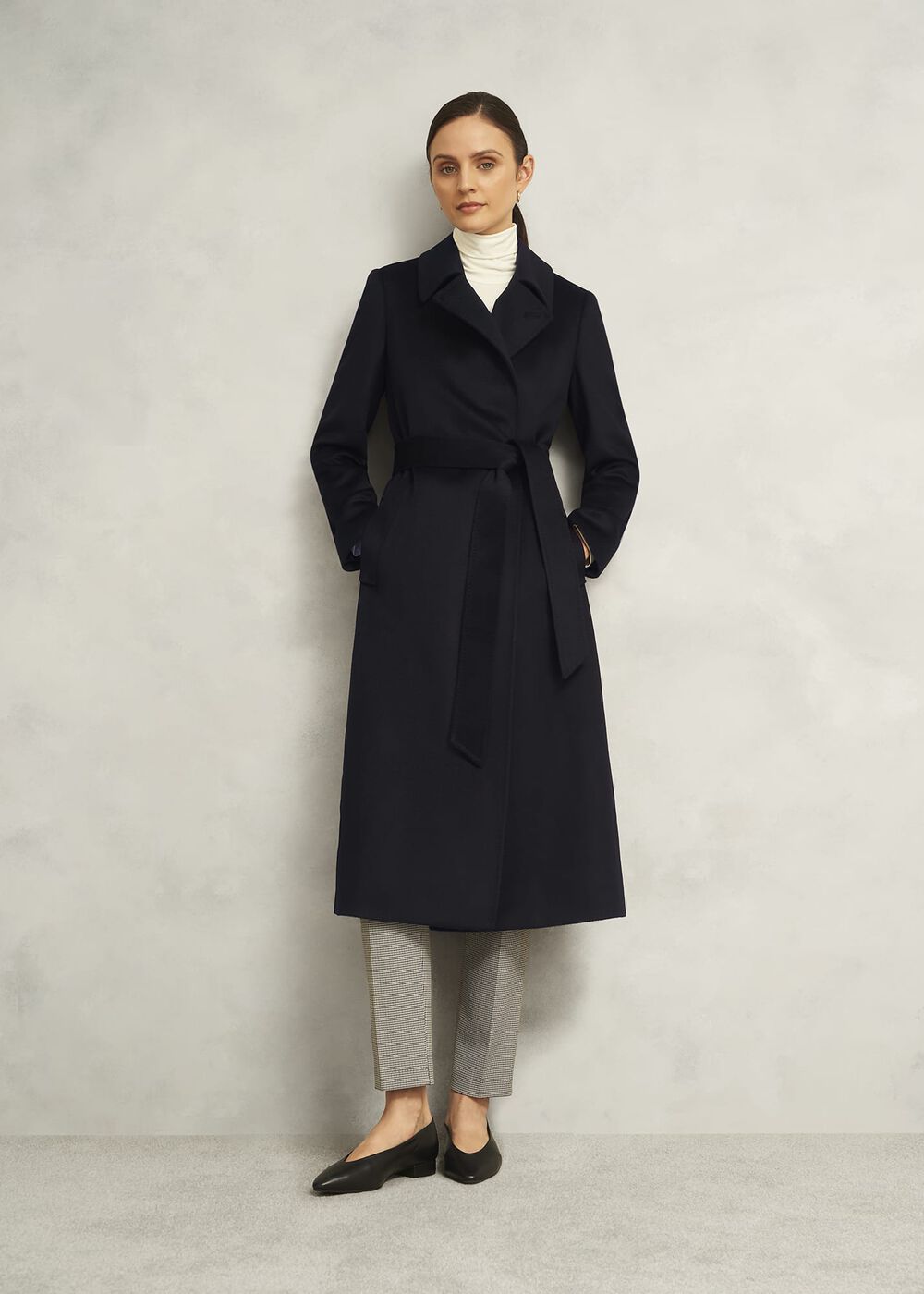 Livia Wool Coat, Black, hi-res