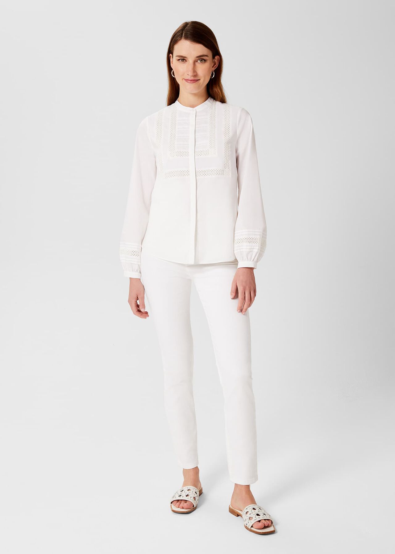 Mabel Blouse, White, hi-res