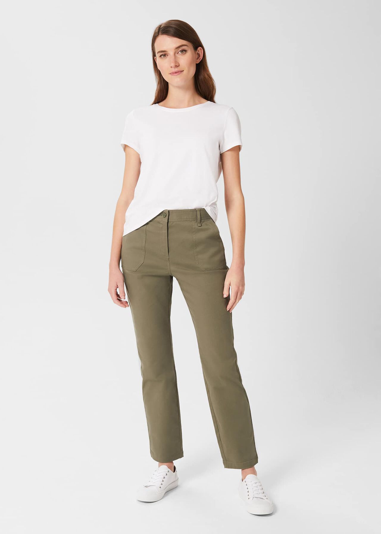 Cynthia Trousers, Khaki, hi-res