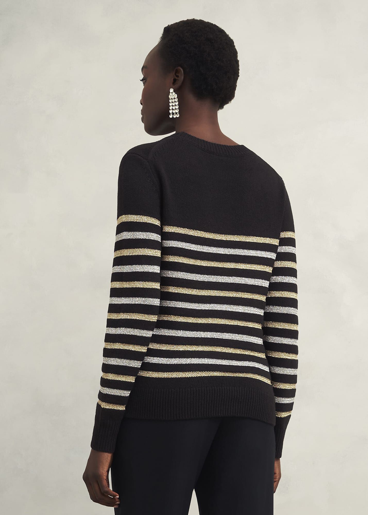 Destiny Sparkle Stripe Sweater | Hobbs US |