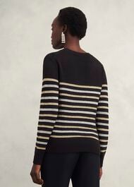 Destiny Sparkle Stripe Jumper , Black Multi, hi-res
