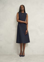 Katelena Dress, Navy Ivory, hi-res