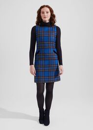 Maven Wool Dress, Blue Multi, hi-res