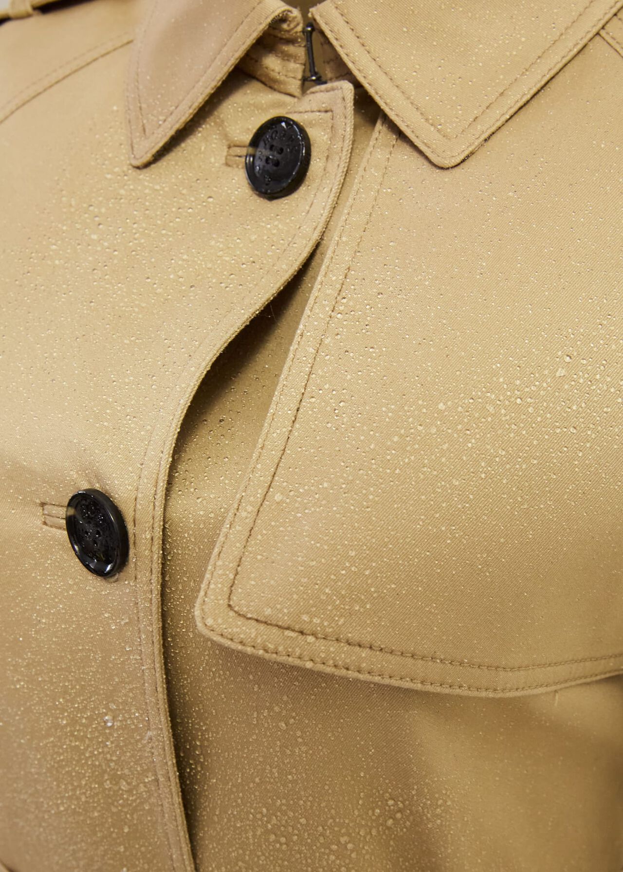 Petite Hallie Shower Resistant Trench Coat, Fawn Beige, hi-res