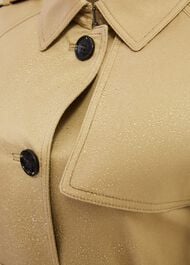 Petite Hallie Shower Resistant Trench Coat, Fawn Beige, hi-res