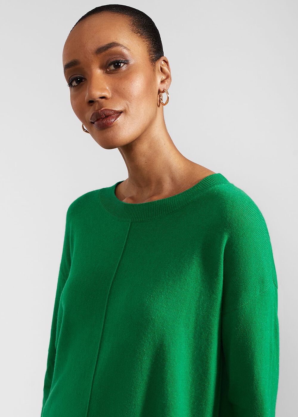 Yasmin Jumper With Cashmere, Malachite Green, hi-res
