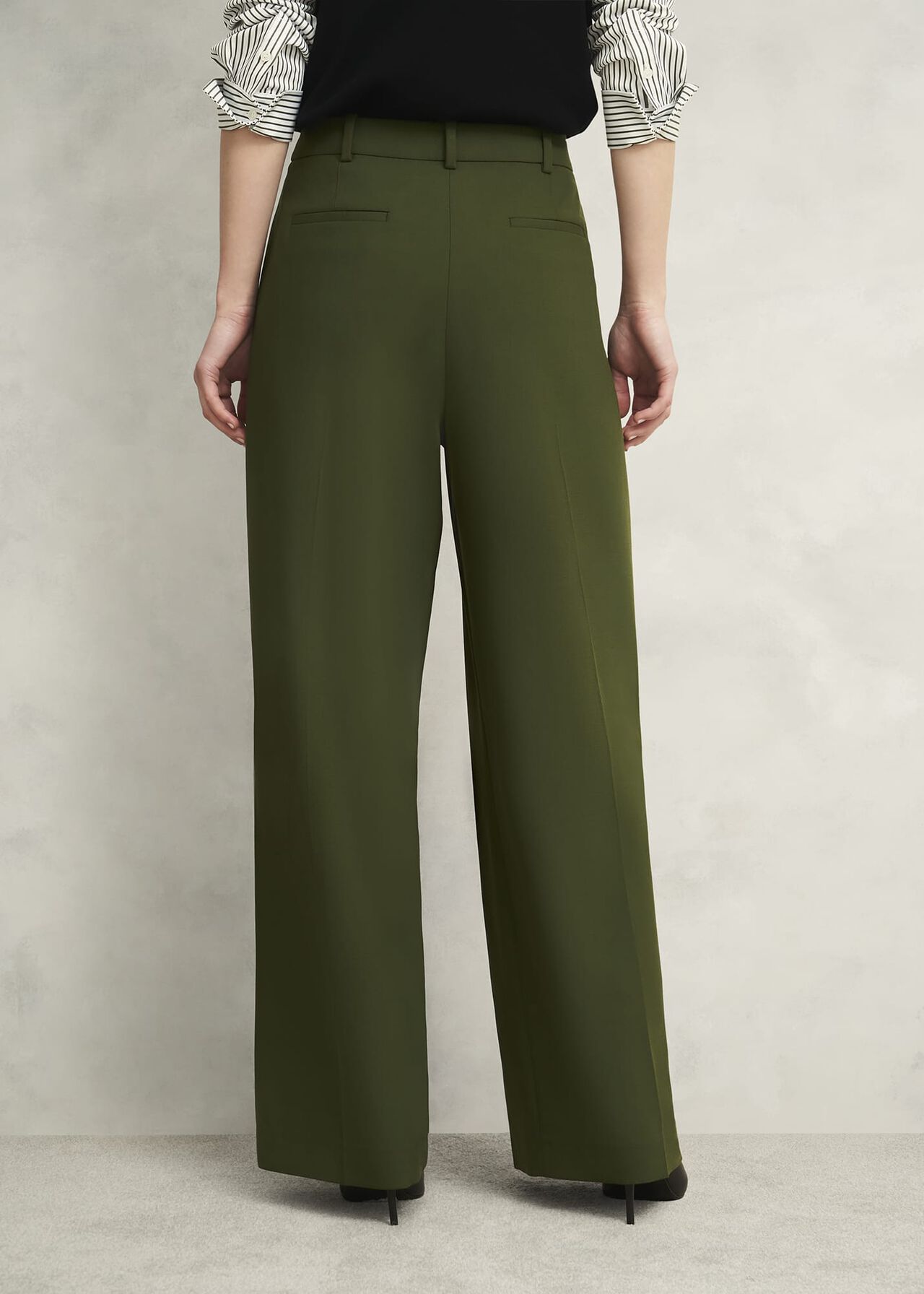 Alya Wide Pants, Dark Fern Green, hi-res