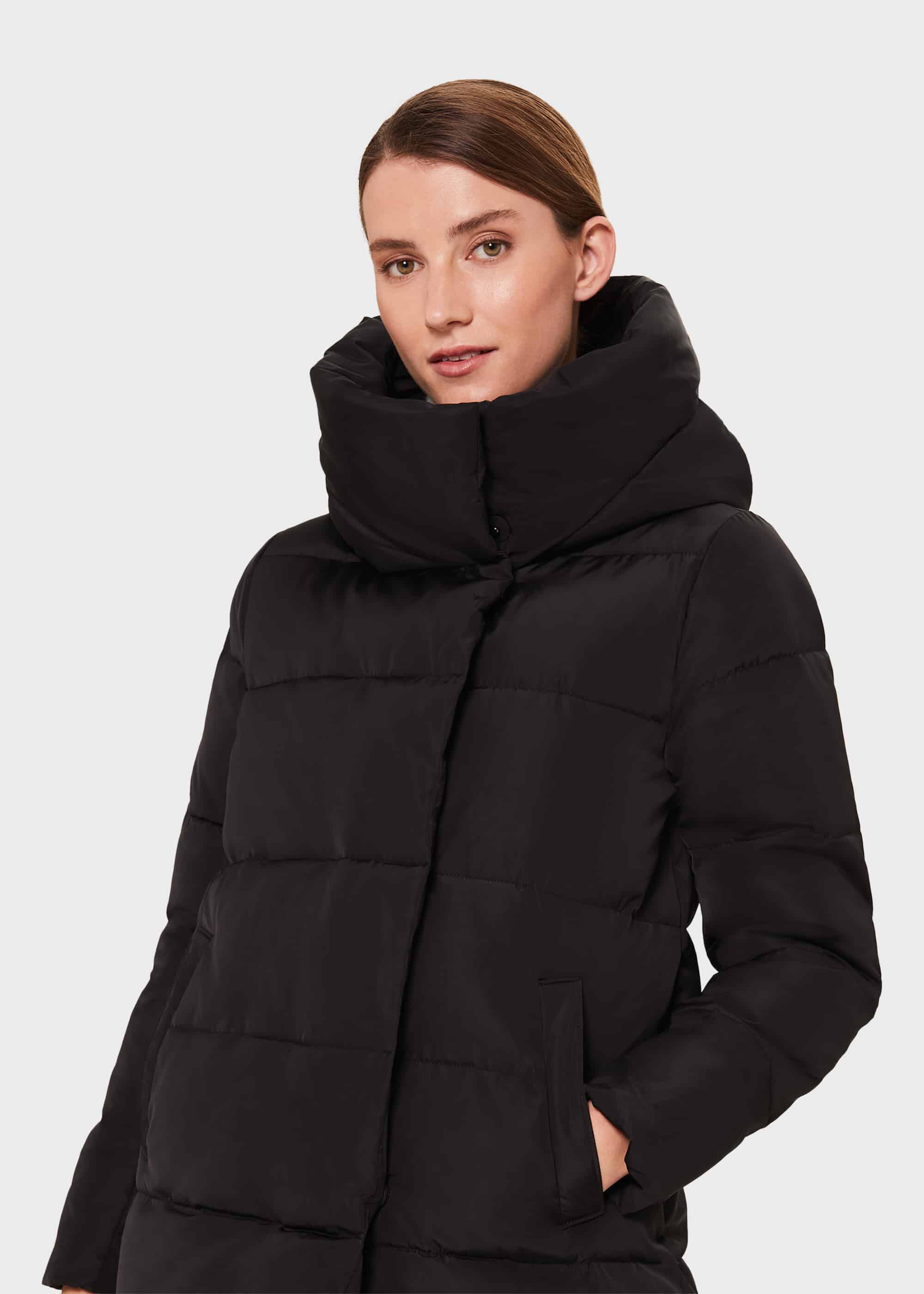 short black puffer jacket