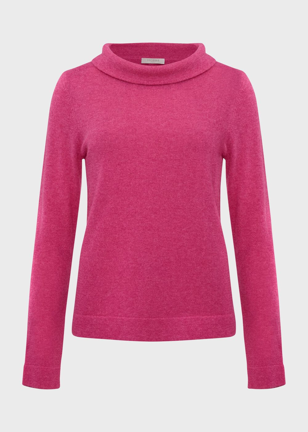 Audrey Wool Cashmere Jumper, Pink Marl, hi-res