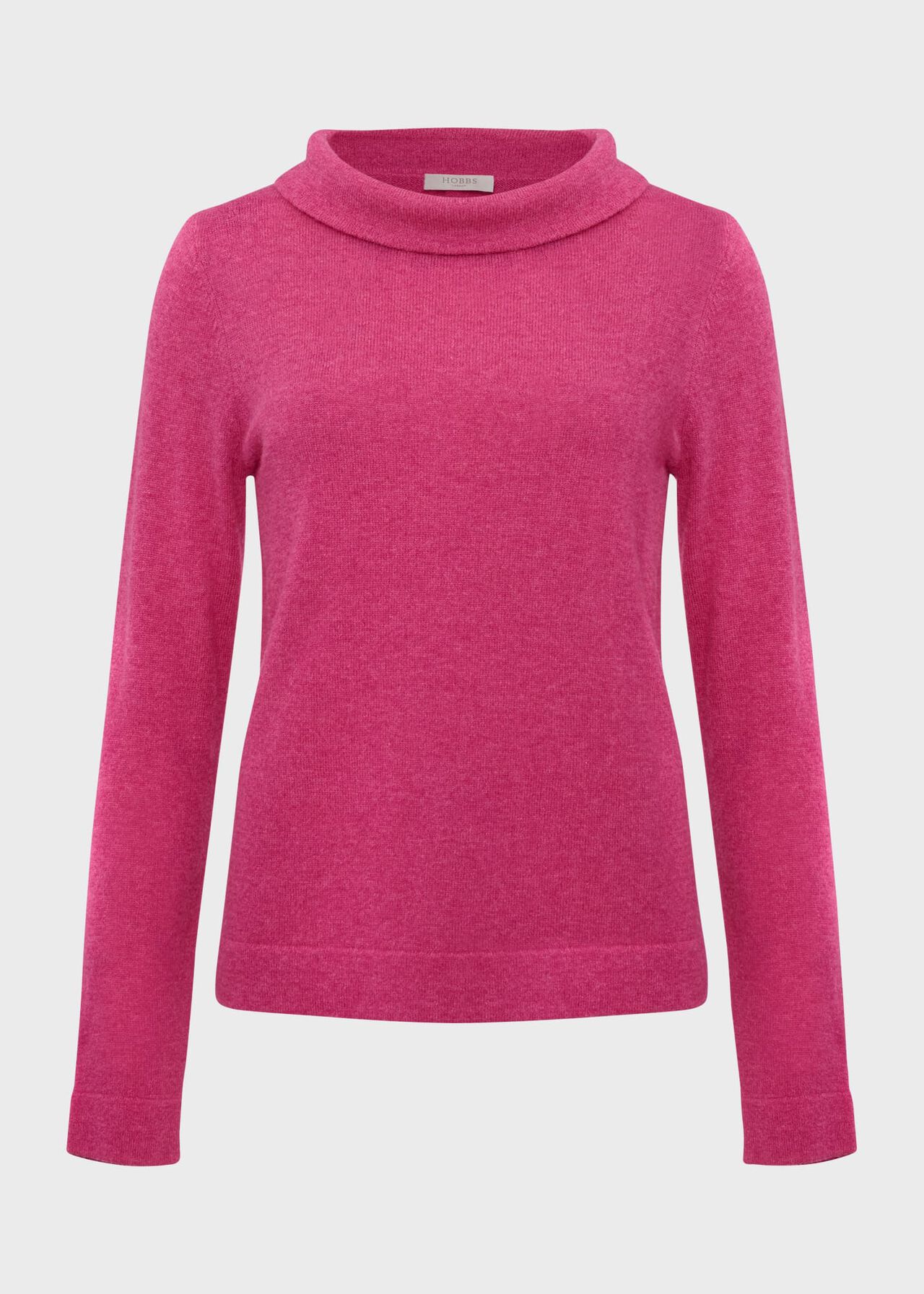 Audrey Wool Cashmere Jumper, Pink Marl, hi-res