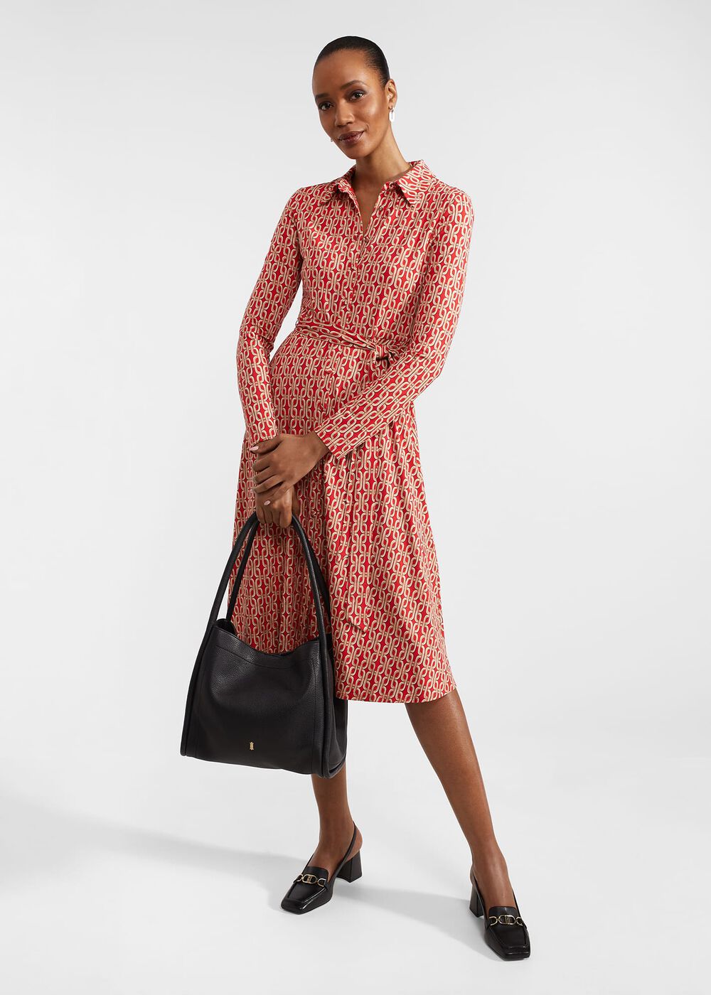 Petite Clarice Dress, Red Multi, hi-res