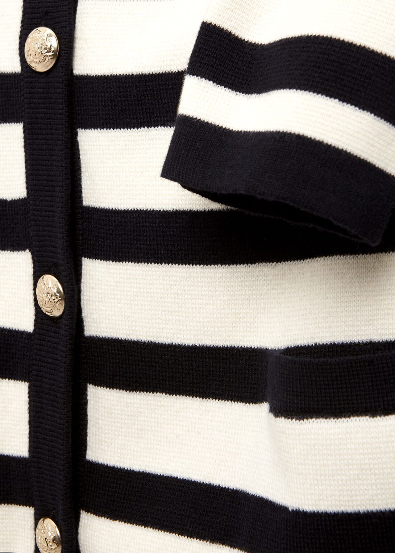 Nyra Stripe Jacket, Ivory Hobbsnavy, hi-res