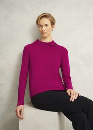 Talia Sweater, Magenta Pink, hi-res