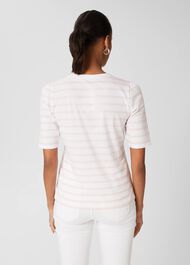 Eva Striped T-Shirt, White Pink, hi-res