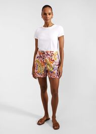 Devina Shorts With Linen, Multi, hi-res